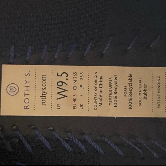 SOLD+Rothy’s Navy Blue Pointed-Toe Flats - Picture 4 of 4